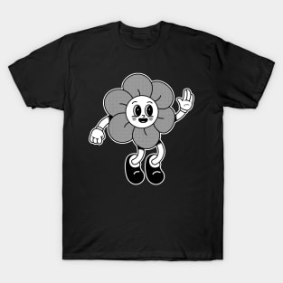 Flower Vintgae Mascot Black and White Ed. T-Shirt